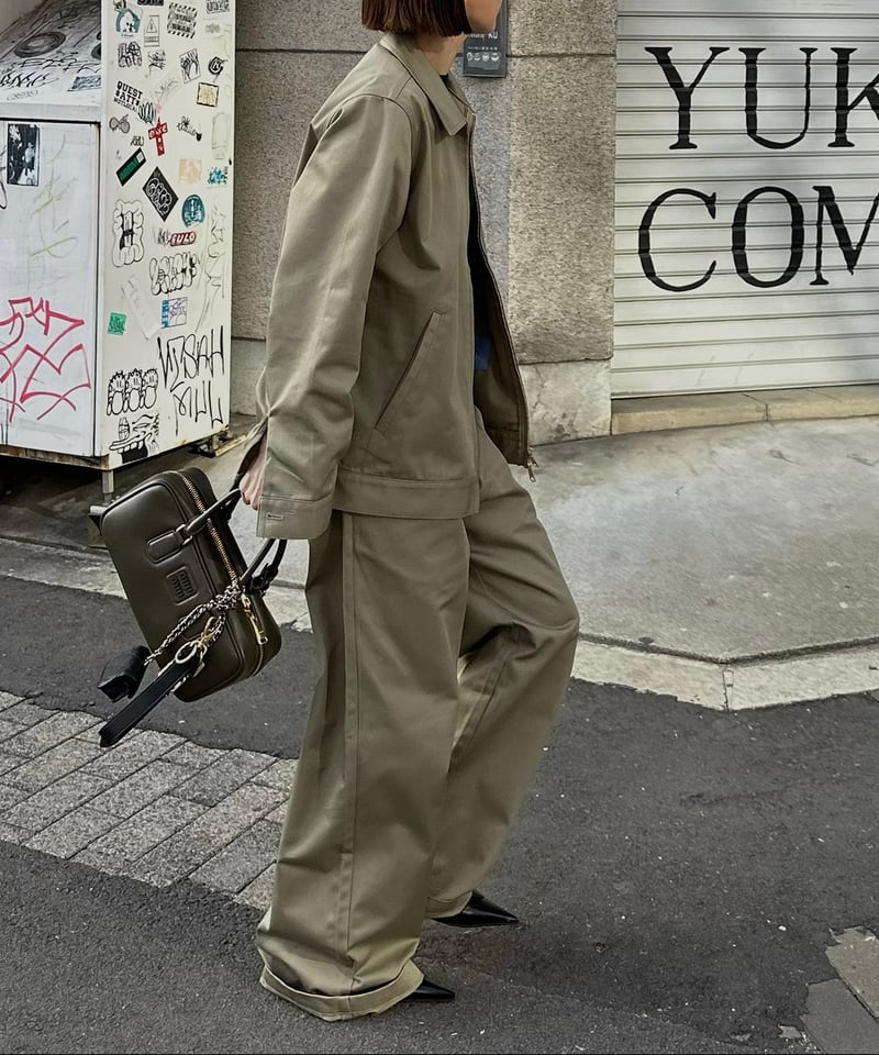 ok.soon×dickies wide chino pants(new beige) | o