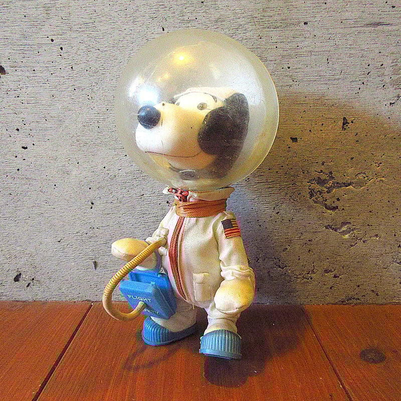 ビンテージ60's○スヌーピーアストロノーツソフビドール○240524k5