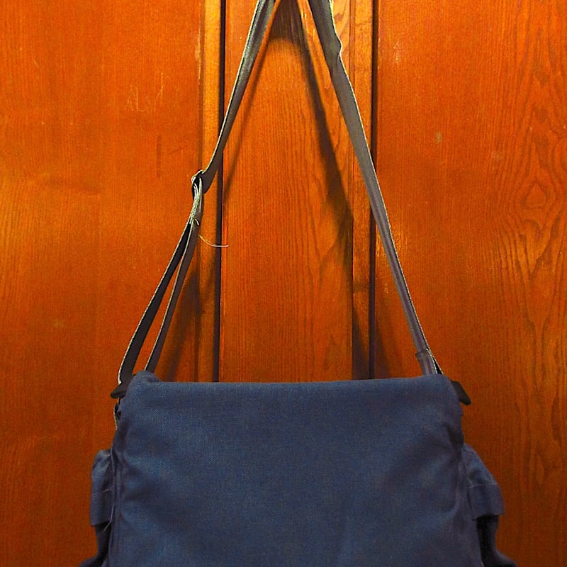 ビンテージ80's○REIナイロンカメラショルダーバッグ紺○231218m2-bag