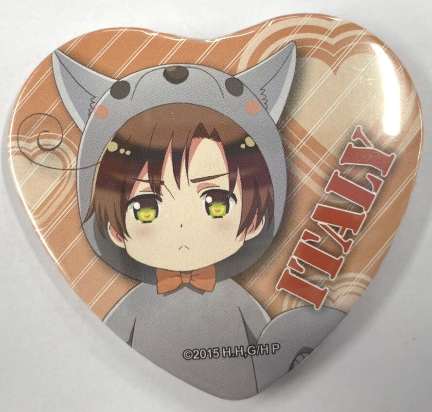 日丸屋秀和 『ヘタリア』 ハート型 缶バッジ 南イタリア （ロマーノ