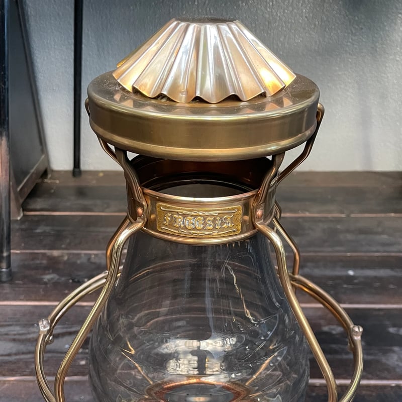 日本船燈 ニッセン 石油ストーブ ゴールドフレーム 真鍮製 IS-3 ②