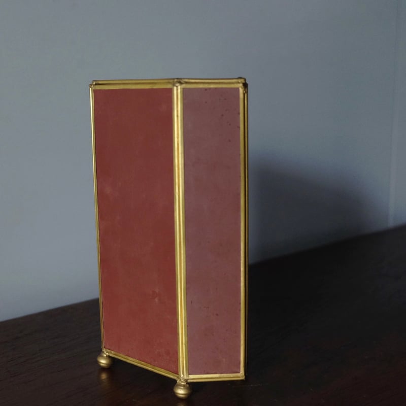 小型3段ガラスケース フランス アンティーク ヴィンテージ 0501790