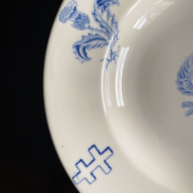 K&Gリュネヴィル K&G Luneville ロレーヌ十字紋章皿 深皿 リム皿 アン