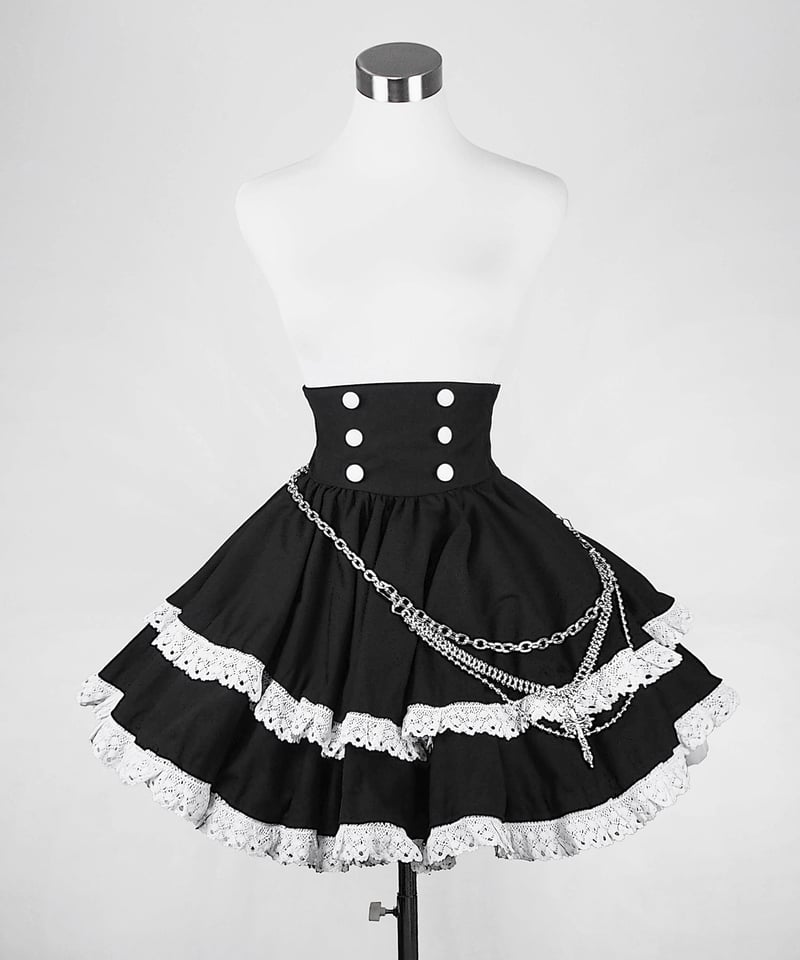 2段フリルコルセットスカート》 BLACK | HIDOLATRAL THEODOL