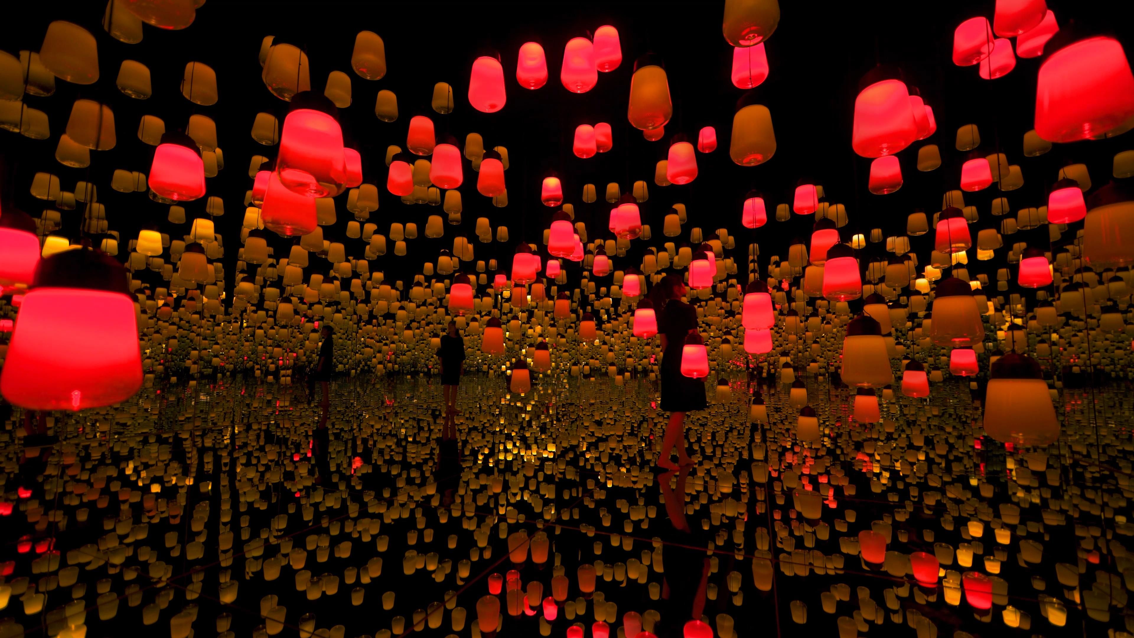 呼応するランプの森 ：One Stroke - Autumn Mountain / Forest of