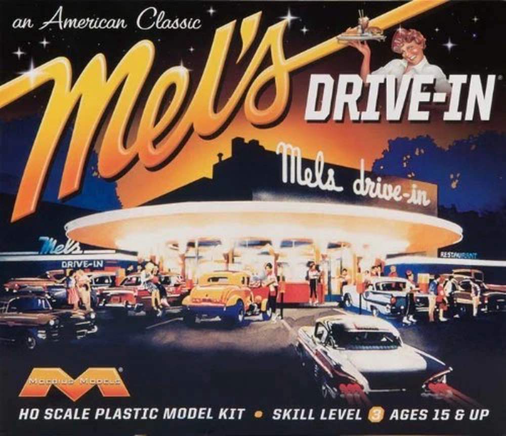 1:87 Mel's Drive-In Diner (Built-Up Model) (American Graffiti