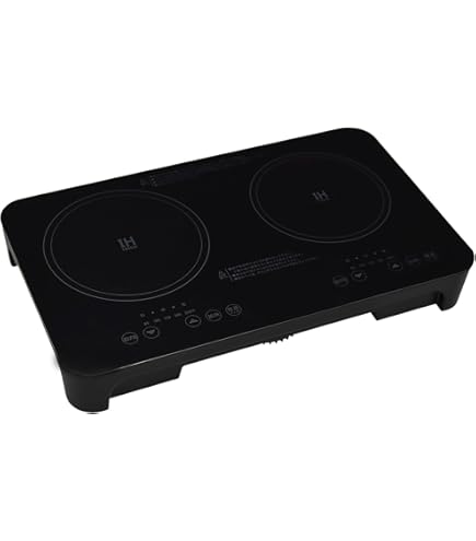 Amazon.co.jp: CCTV アイリスオーヤマ 2口IHコンロ ブラック IHK-W1-B