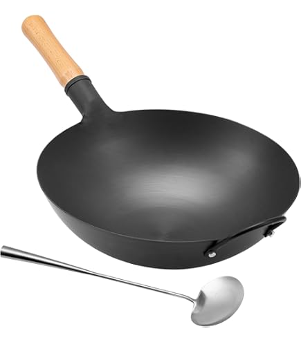 Amazon｜チタニアファクトリー チターナ 中華鍋(チタン製) 42cm｜中華