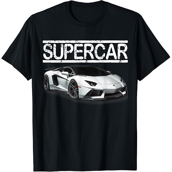 Amazon | スポーツカーファンに最適なスーパーカーTシャツ。 Tシャツ