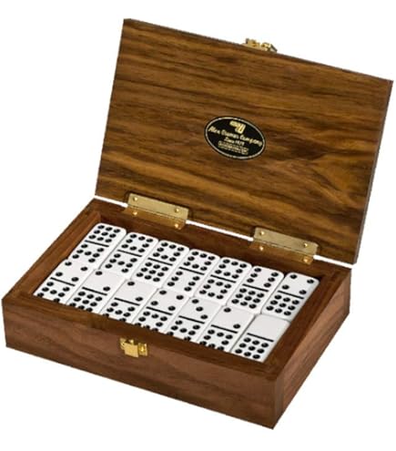 Amazon.com: Alex Cramer Double 6 Spinner Dominoes Set with