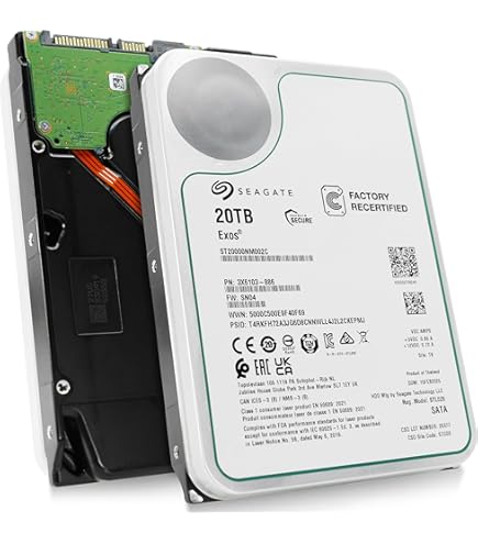 Amazon.com: Seagate (Renewed) Exos X22 20TB SATA 6Gb/s 7200RPM 3.5