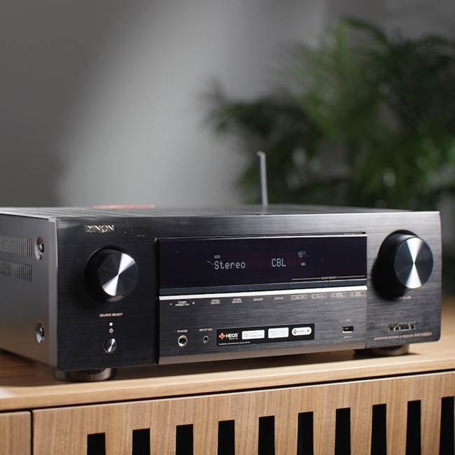 Denon AVR-X1800H 7.2-channel home theater receiver with Dolby
