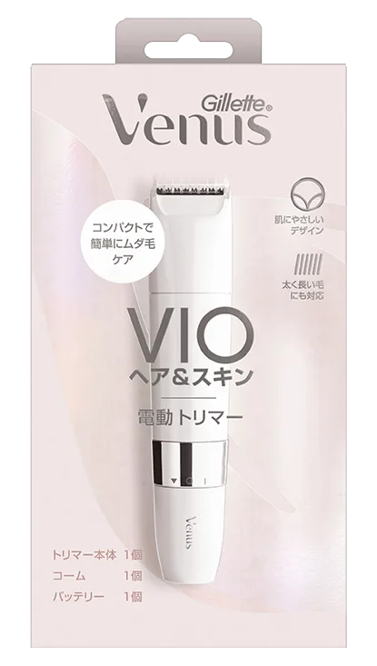 VIO ヘア アンド スキン 電動トリマー 本体+コーム+バッテリー付