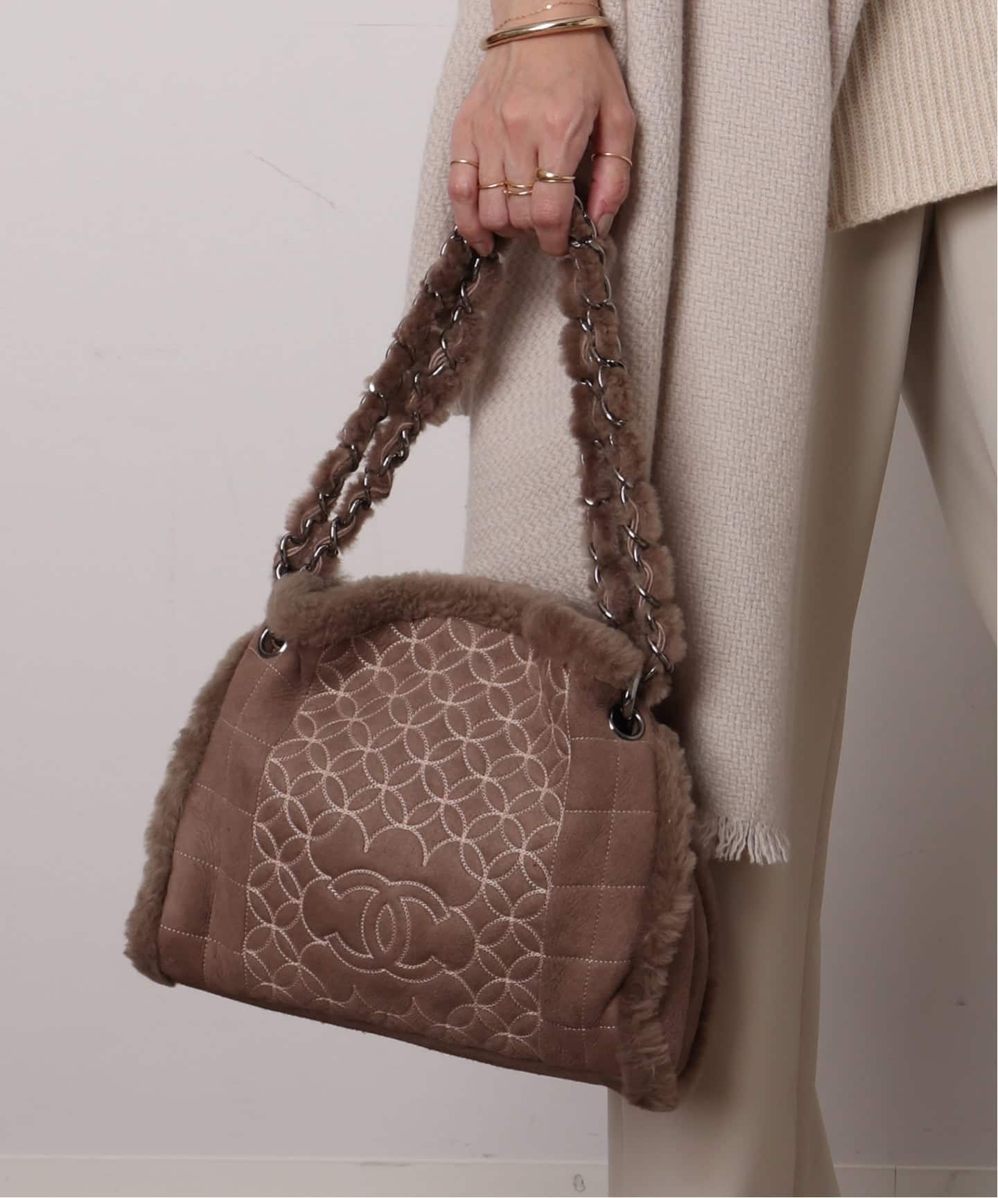 VINTAGE CHANEL/シャネル】ショルダーバッグ mouton（ショルダーバッグ