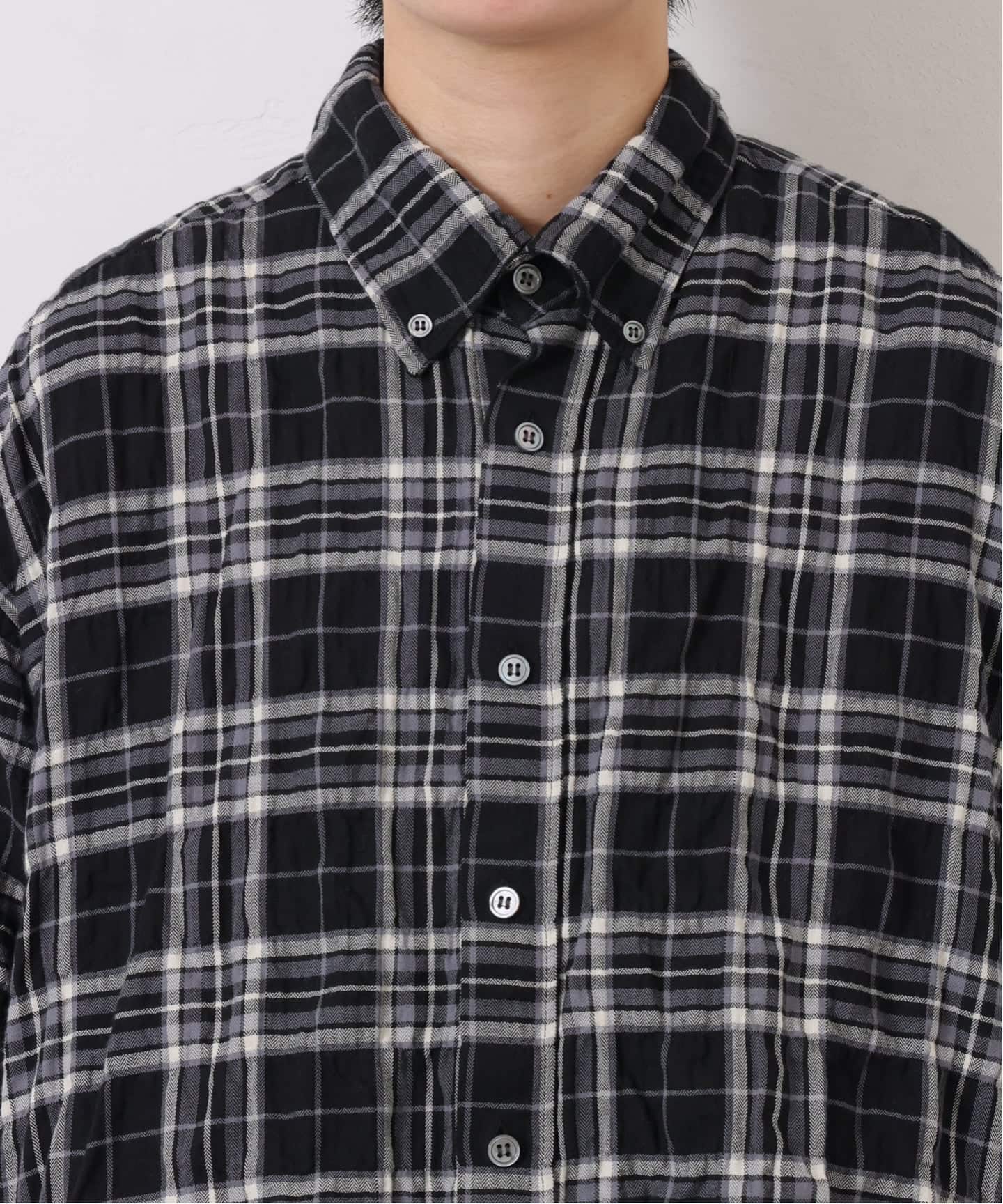 シャーリングチェック Big-BD-シャツ（シャツ／ブラウス）｜journal