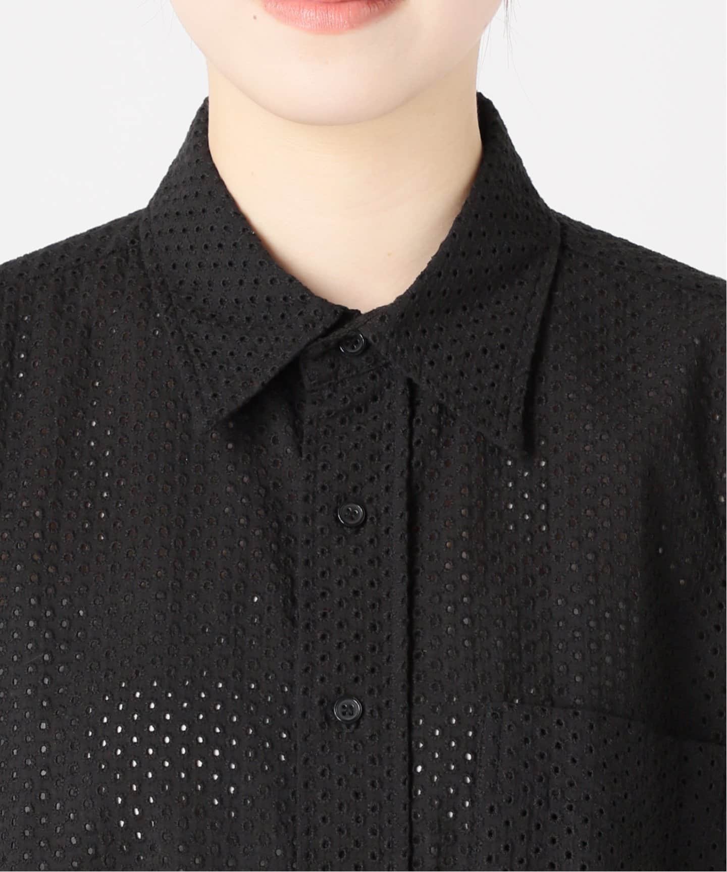 カットワークスモールドットルーズシャツ（シャツ／ブラウス）｜Spick