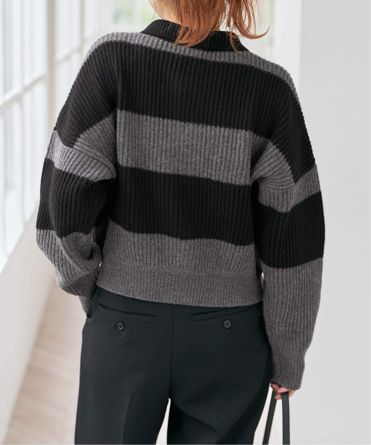 ラガーボーダーニットカーディガン（カーディガン）｜Spick and Span