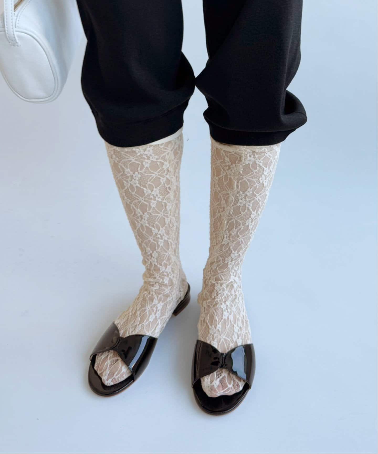 FABIO RUSCONI / ファビオルスコーニ】リボンフラットサンダル