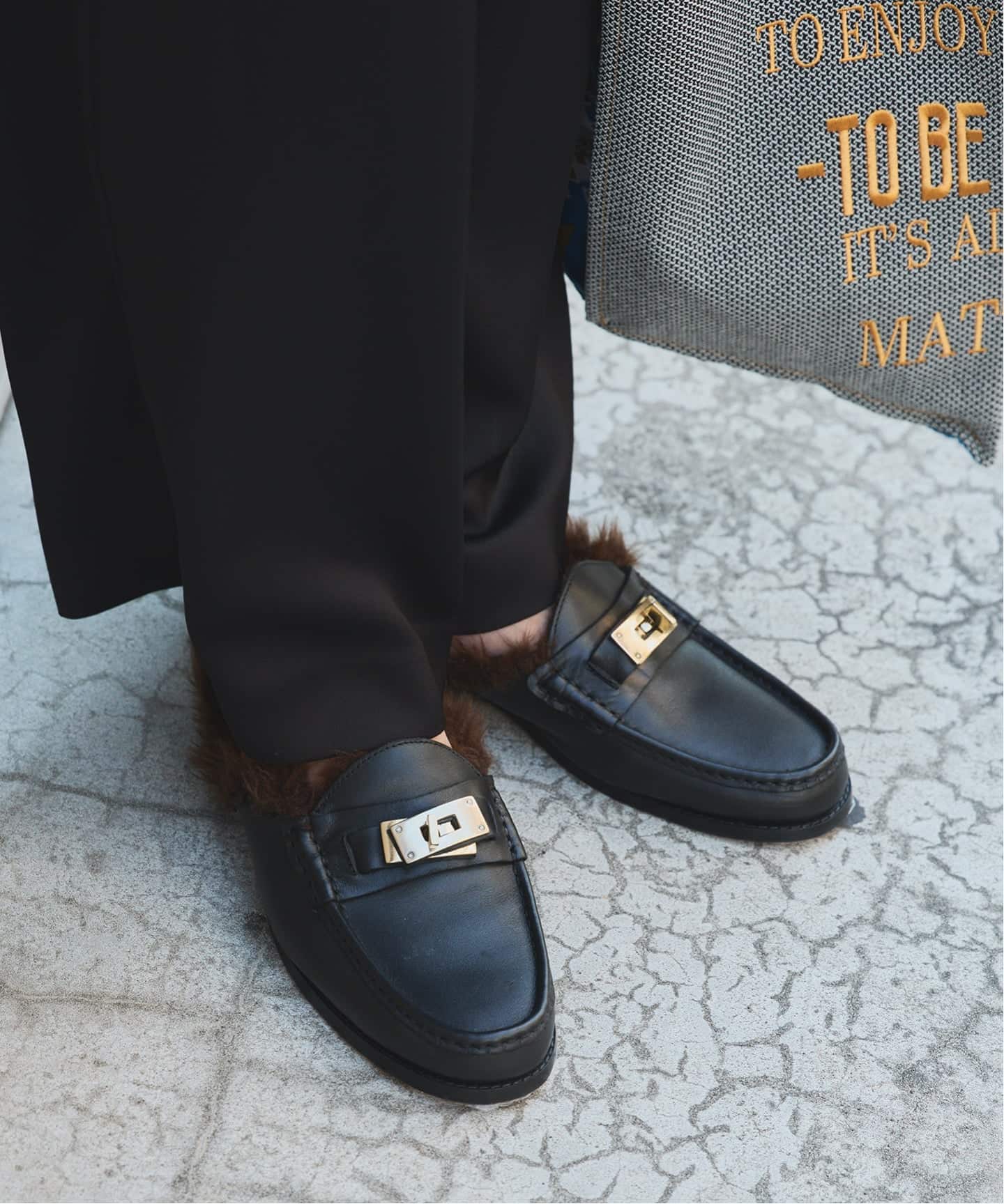 CAMINANDO カミナンド 別注 Fur付ミュール 25136W（フラットシューズ