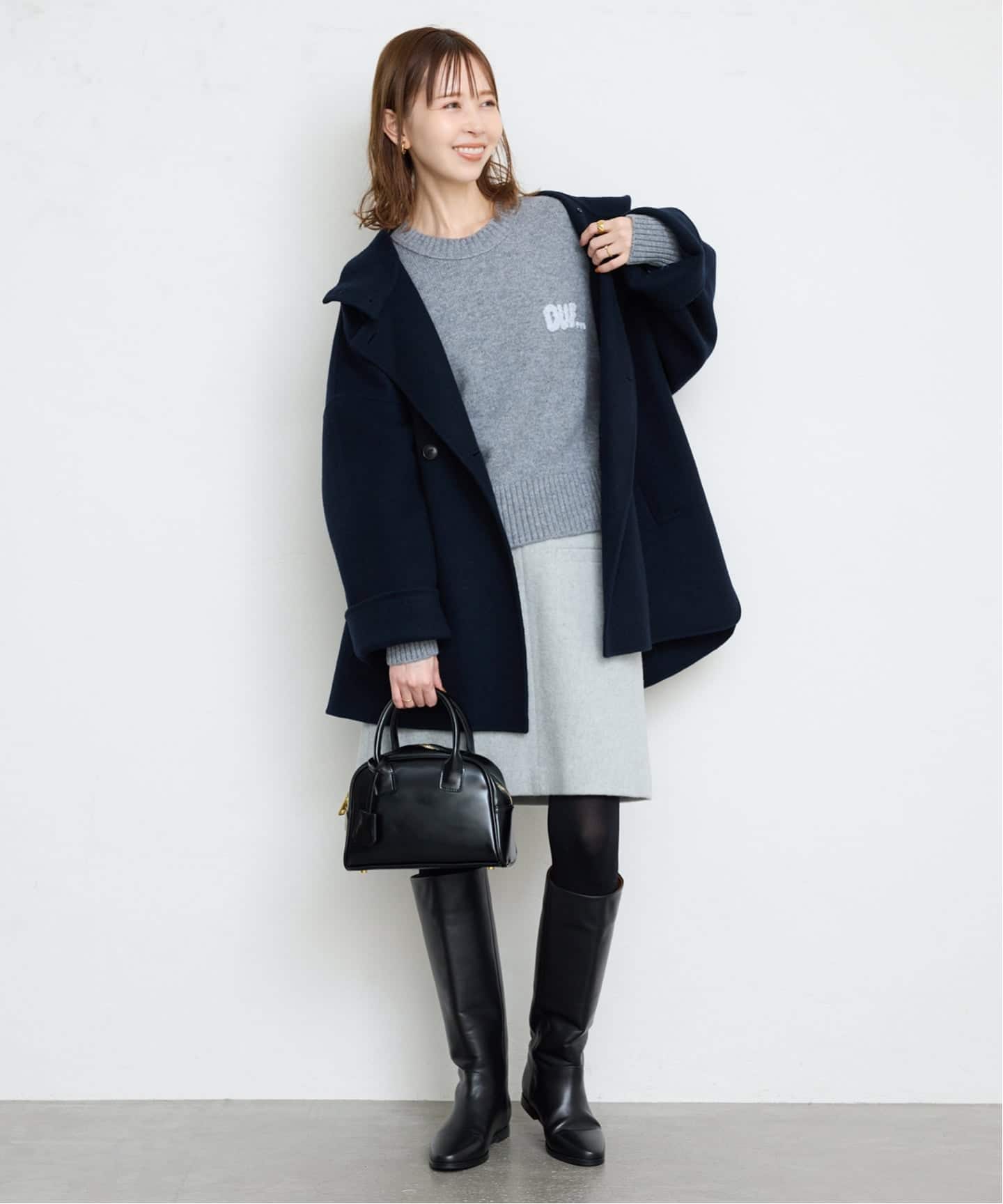 WEB限定/追加》souple woolダブルフェイススタンドコート（その他