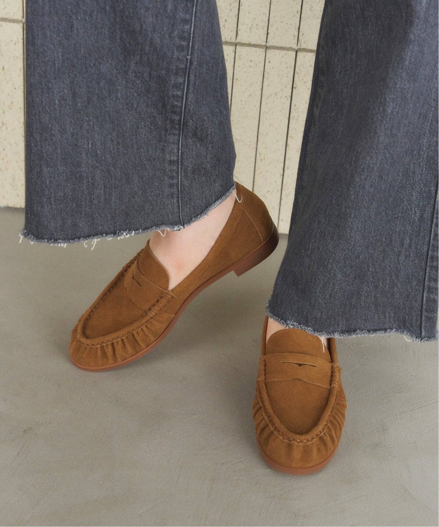 レザーソフトギャザーローファー（ローファー）｜LE TALON（ル タロン