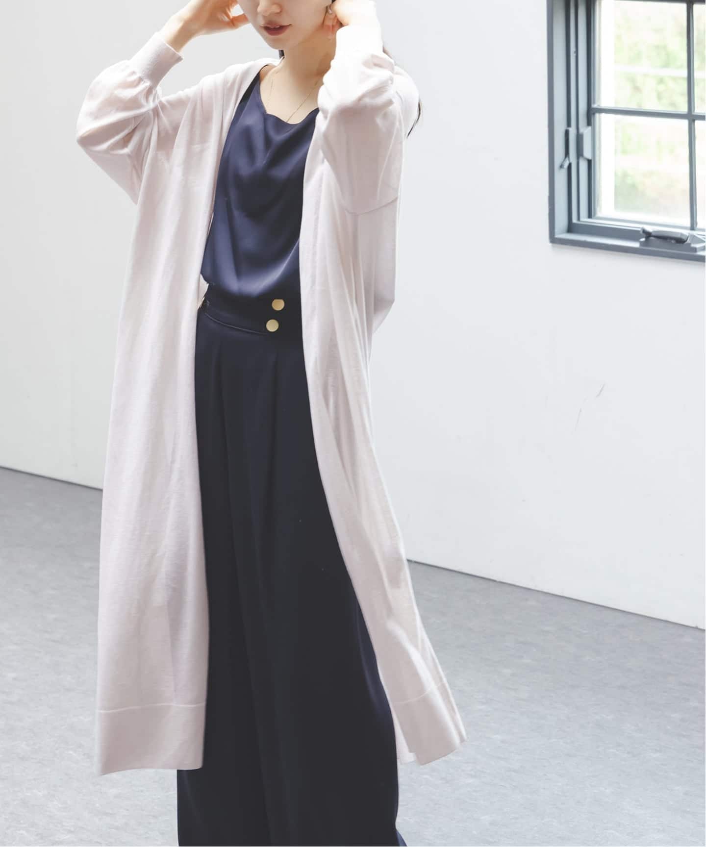 予約》18Gシアーロングカーディガン（カーディガン）｜NOBLE（ノーブル