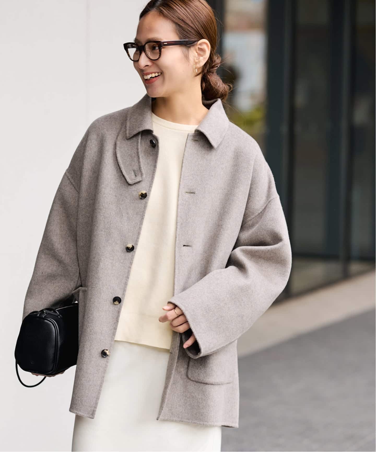 ≪追加≫ハミルトンバルカラーミドルコート（ステンカラーコート