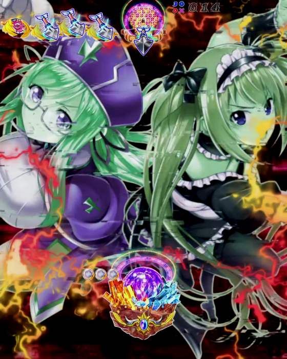 クイーンズブレイド奈落5400（パチンコ）の先読み・保留変化・予告演出