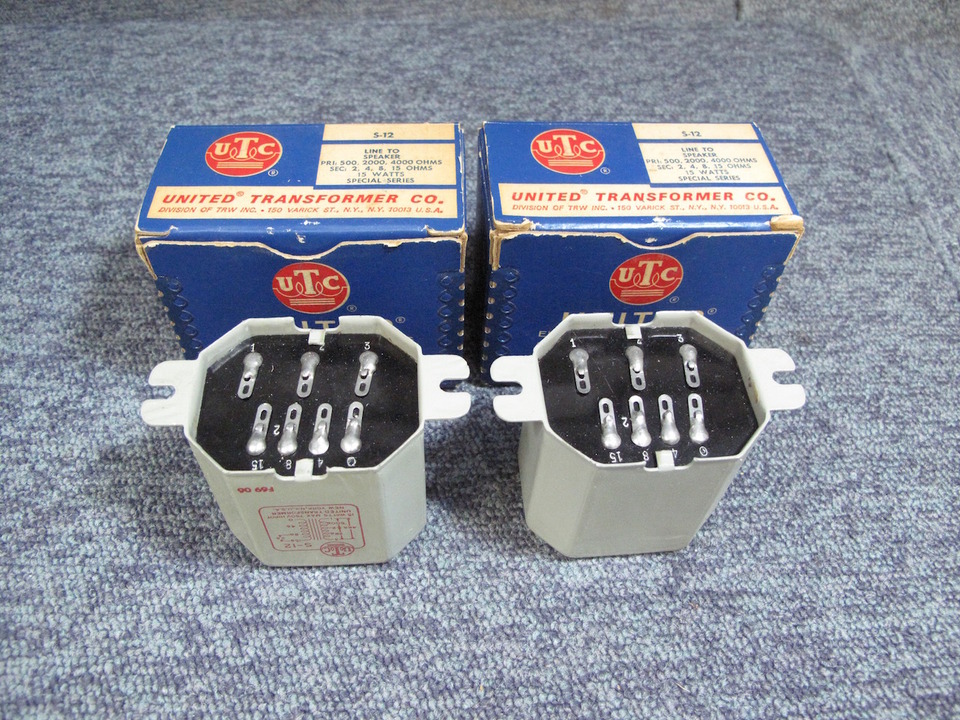 UTC A-20/A-11 ライン/インプットトランス 2個 UTC A-20/A-11 ライン