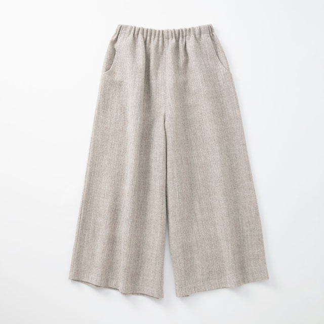 麻とウールツイード ワイドパンツ｜衣料品｜中川政七商店 公式サイト