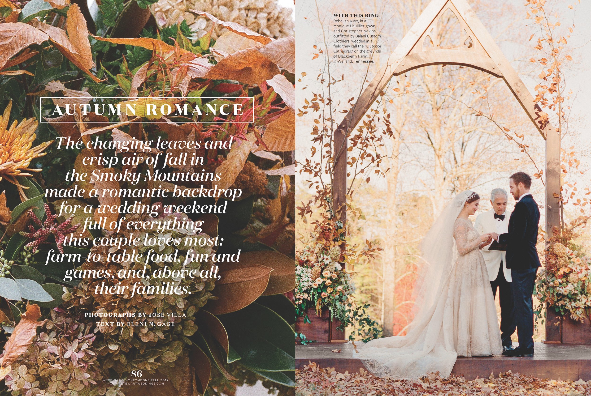 Martha Stewart Weddings, Real Weddings & Honeymoons special issue