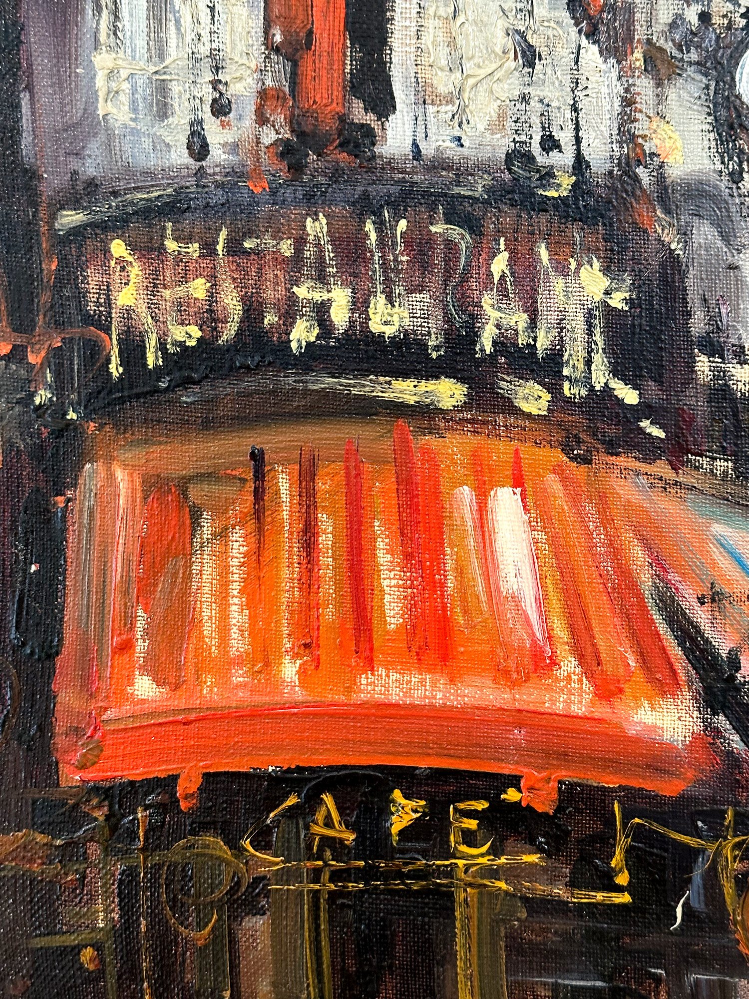 Parisian Cafe Street Scene, Mid-20th Century — Lilac GALLERY