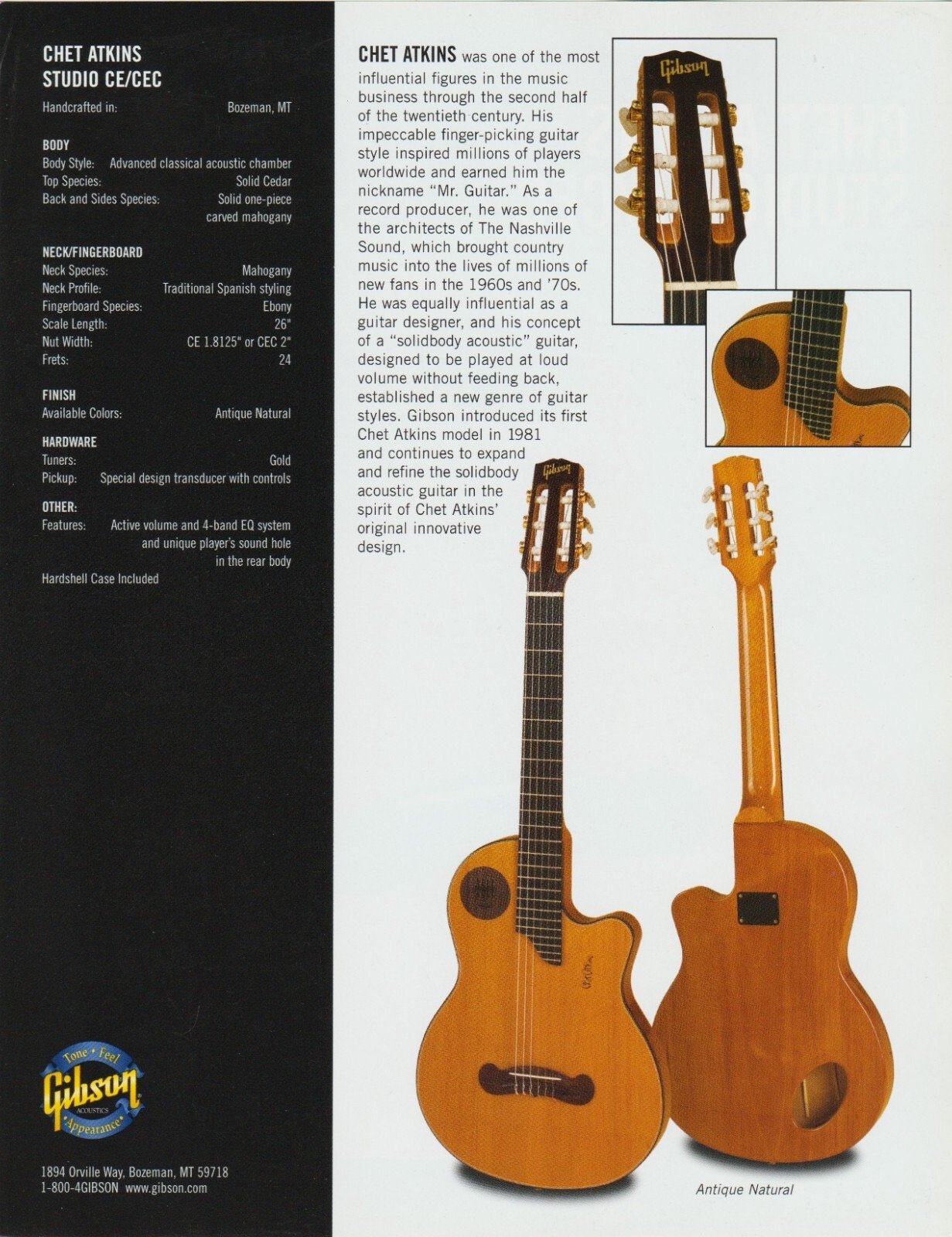 Gibson Montana Chet Atkins Studio CE — Essential Guitars