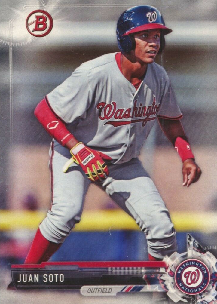 スポーツ選手 MLB 2017 JUAN SOTO CHROME ref Juan Soto 2017 Bowman