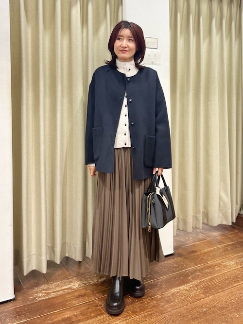 セール】ウールリバーノーカーラミドルコート（その他アウター