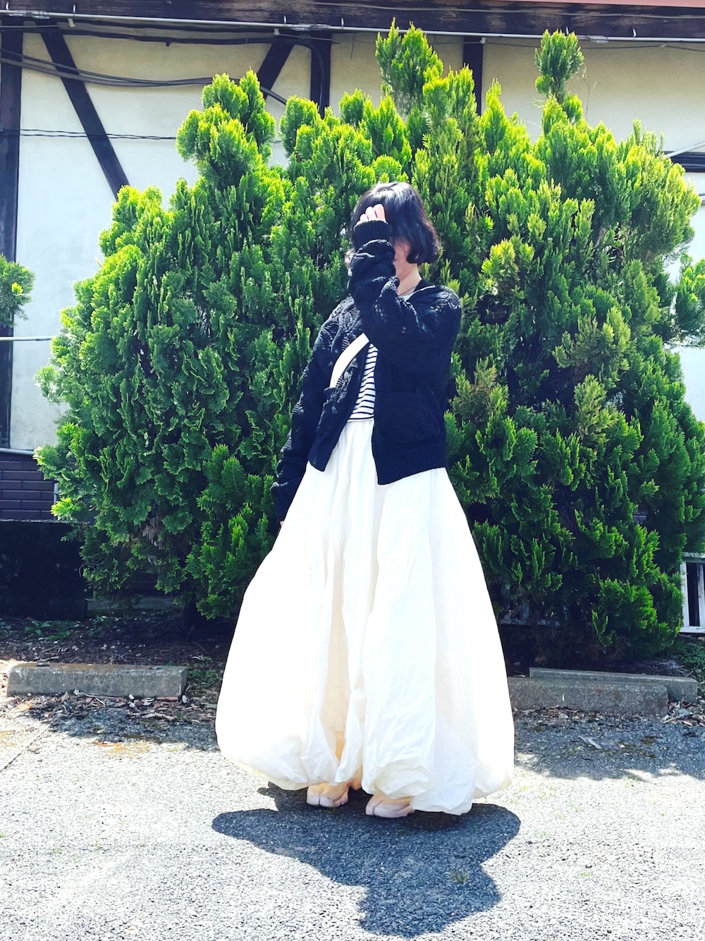 6（ロク）の「＜6(ROKU)＞LILY YARN SUKASHI CARDIGAN/カーディガン