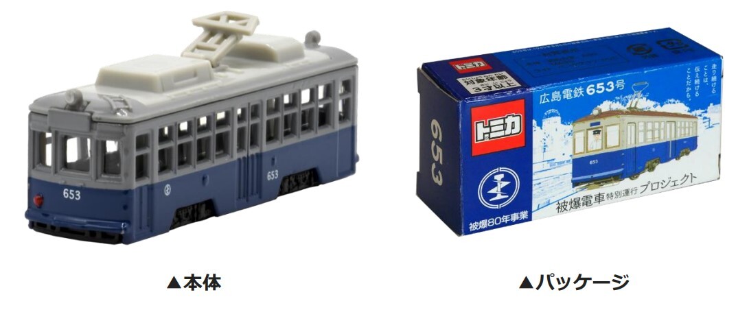 広島電鉄 トミカ653号 再販売（2025年8月6日～） - 鉄道コム