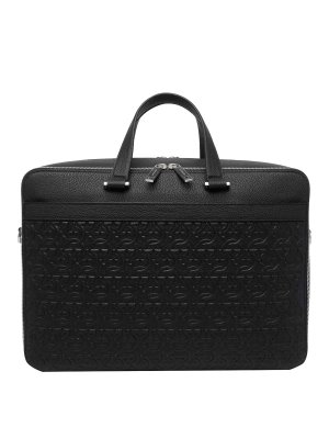 Prada Double zip nylon briefcase - Black - Men|2VE002064F000200