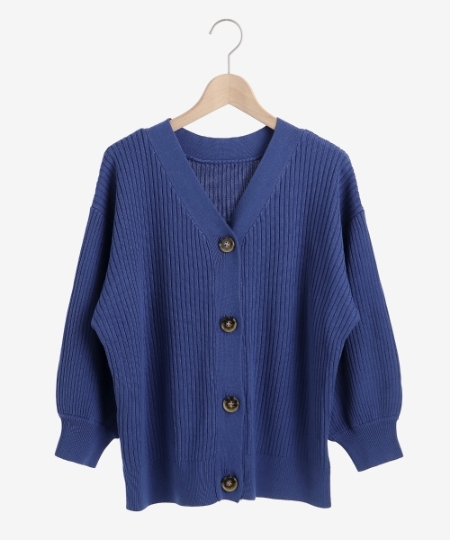 前後2WAYワイドシルエットリブカーディガン/le.coeur blanc(ルクール