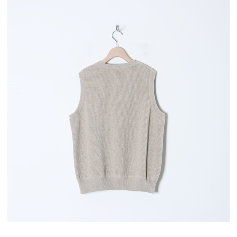 crepuscule (クレプスキュール) Moss Stitch Zip Vest size F / モス