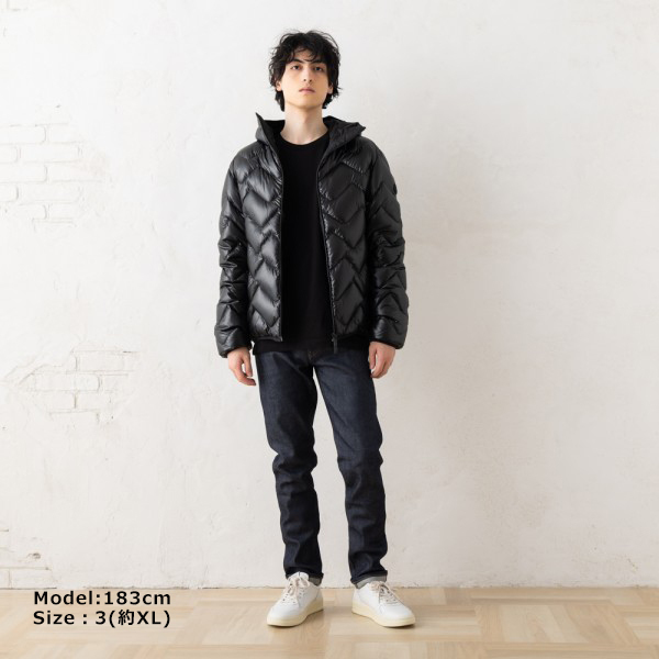 モンクレール ダウンジャケット コート ブラック メンズ MONCLER