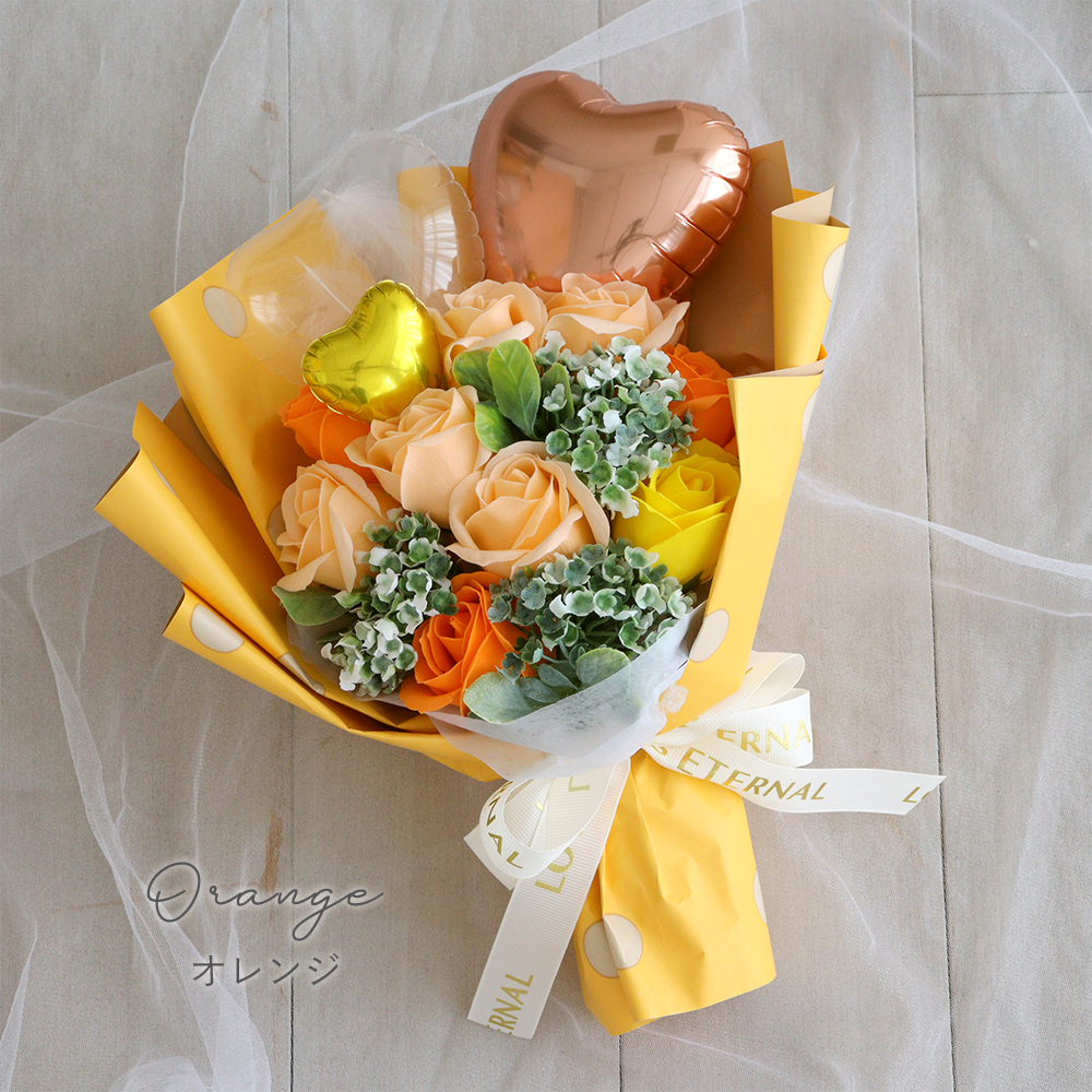 ソープフラワー ピッコロバルーンブーケ | 卒業式 花束 プレゼント