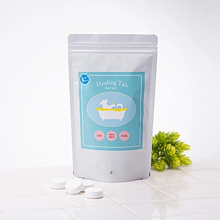 重炭酸薬用入浴剤 Healing Tab for Pet】【16.5g×30錠】ペット用 泡浴