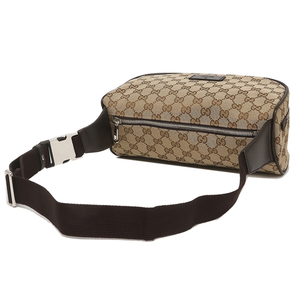 グッチ アウトレット ボディーバッグ GGキャンバス ベージュ ブラウン