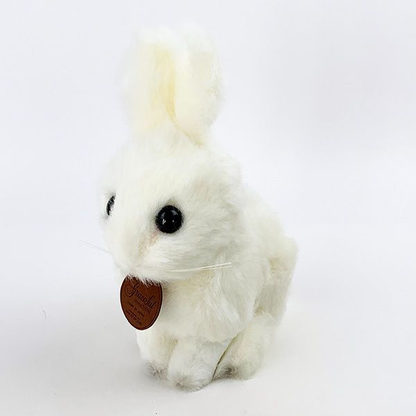 日本製 手作りぬいぐるみうさぎ 座り ホワイト 4905330014436 ホワイト