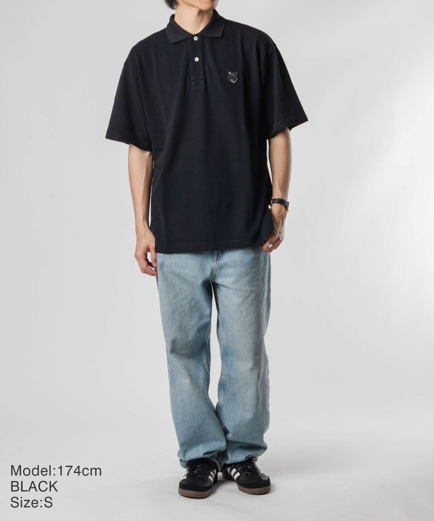 メゾンキツネ MAISON KITSUNE MM00202KJ7010 ポロシャツ BOLD FOX HEAD