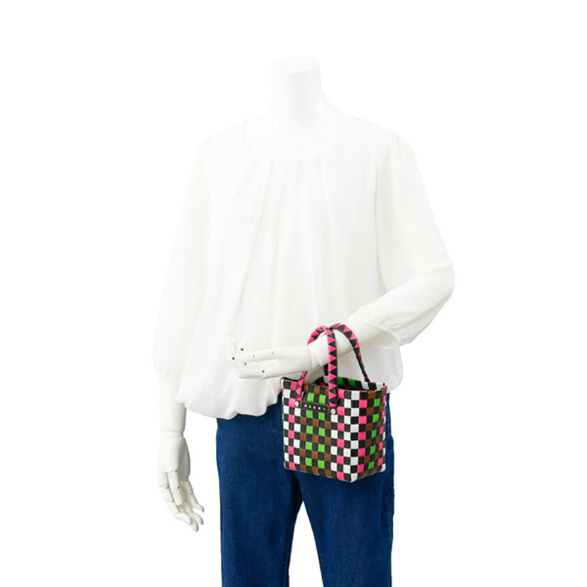 マルニ MARNI バッグ ハンドバッグ かごバッグ 編みバッグ バスケット