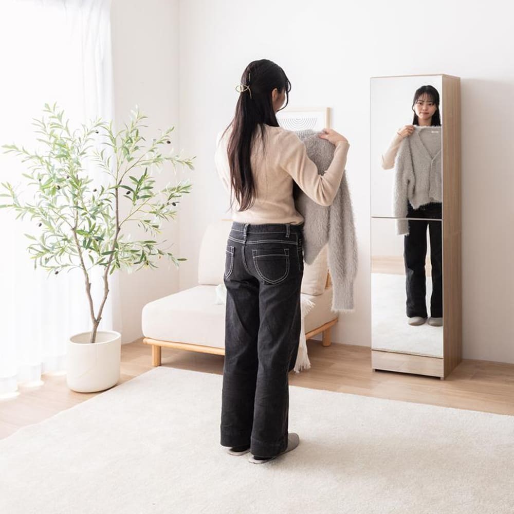 姿見ドレッサー ドレッサー 鏡台 化粧台 メイク台 全身鏡 大容量収納