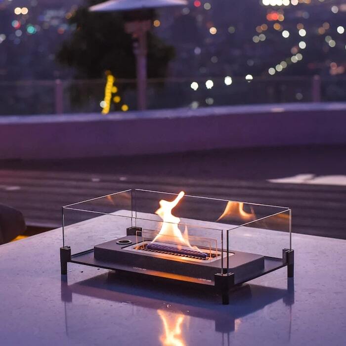 LOVINFLAME ラビンフレーム テーブルトップ180 ウィンドガード 延焼し