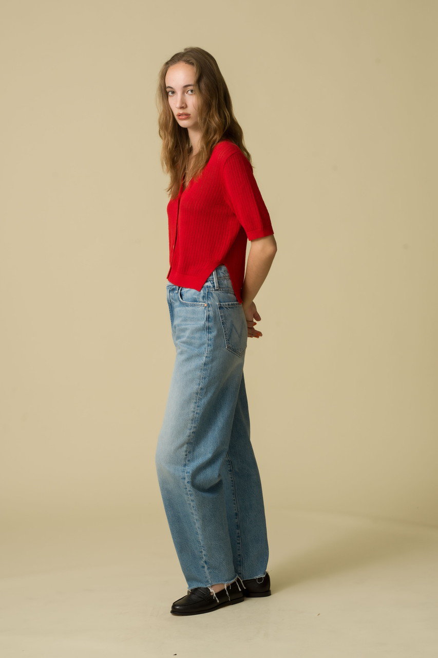 DEMYLEE(デミリー)｜CADEN コットンリネン ハーフスリーブ Vネック